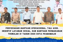 Penyerahan Bantuan Operasional, Tali Asih, Insentif Layanan Sosial, dan Bantuan Permakanan Triwulan IV Tahun 2025 Kota Prabumulih