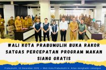 Wali Kota Prabumulih Buka Rakor Satgas Percepatan Program Makan Siang Gratis