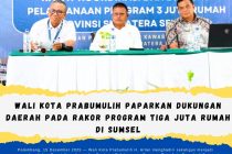 Wali Kota Prabumulih Paparkan Dukungan Daerah pada Rakor Program Tiga Juta Rumah di Sumsel