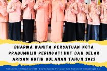 Dharma Wanita Persatuan Kota Prabumulih Peringati HUT dan Gelar Arisan Rutin Bulanan Tahun 2025
