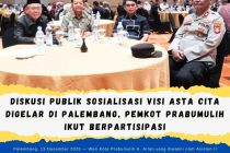 Diskusi Publik Sosialisasi Visi Asta Cita Digelar di Palembang, Pemkot Prabumulih Ikut Berpartisipasi
