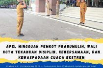Apel Mingguan Pemkot Prabumulih, Wali Kota Tekankan Disiplin, Kebersamaan, dan Kewaspadaan Cuaca Ekstrem