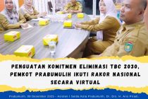 Penguatan Komitmen Eliminasi TBC 2030, Pemkot Prabumulih Ikuti Rakor Nasional Secara Virtual