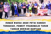 Rumah Warga Anak Petai Hangus Terbakar, Pemkot Prabumulih Turun Tangan Berikan Bantuan
