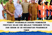 Pemkot Prabumulih Dorong Pembinaan Prestasi Sejak Dini Melalui Turnamen Futsal dan Senam SD se-Kecamatan Prabumulih Timur
