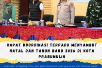 Rapat Koordinasi Terpadu Menyambut Natal dan Tahun Baru 2026 di Kota Prabumulih
