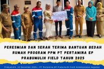Peresmian dan Serah Terima Bantuan Bedah Rumah Program PPM PT Pertamina EP Prabumulih Field Tahun 2025