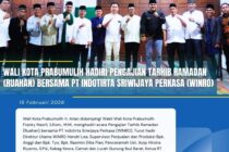 WALI KOTA PRABUMULIH HADIRI PENGAJIAN TARHIB RAMADAN (RUAHAN) BERSAMA PT INDOTIRTA SRIWIJAYA PERKASA (WINRO)