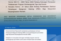 Kabar baik bagi para investor perumahan di Kota Prabumulih!