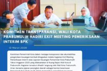 Komitmen Transparansi, Wali Kota Prabumulih Hadiri Exit Meeting Pemeriksaan Interim BPK