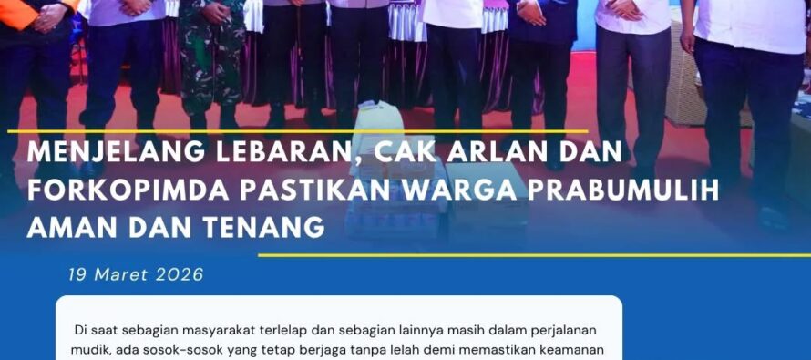 Menjelang Lebaran Cak Arlan dan Forkopimda Pastikan Warga Prabumulih Aman dan Tenang