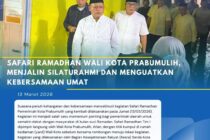 Safari Ramadhan Wali Kota Prabumulih, Menjalin Silaturahmi dan Menguatkan Kebersamaan Umat