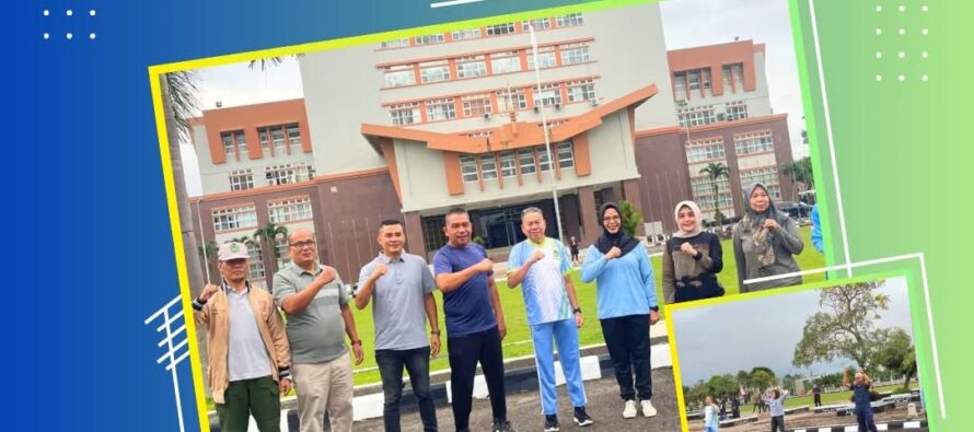 KEMBALI KE RUTINITAS DENGAN SEMANGAT BARU, ASN PRABUMULIH AWALI AKTIVITAS PASCA LEBARAN DENGAN SENAM BERSAMA