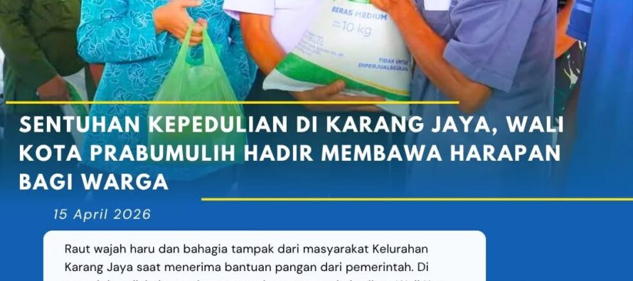 Sentuhan Kepedulian Di Karang Jaya, Wali Kota Prabumulih Hadir Membawa Harapan Bagi Warga