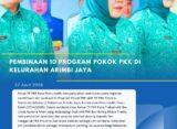 Pembinaan 10 Program Pokok PKK Di Kelurahan Arimbi Jaya