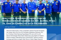 Wali Kota Prabumulih Hadiri Puncak Peringatan HUT Damkar Ke-107, Sat Pol PP Ke-76 dan Satlinmas Ke-64 Di Palembang