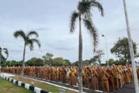 Apel Mingguan Pemkot Prabumulih, Sekda Tekankan Kekompakan, Pelayanan Prima, dan Disiplin ASN