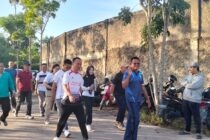 Senam Minggu Pagi Bersama Masyarakat di Stadion Talang Jimar