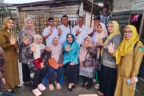 Ketua TP PKK Kota Prabumulih Tinjau Balita Stunting di Desa Tanjung Menang dan Kelurahan Tanjung Raman