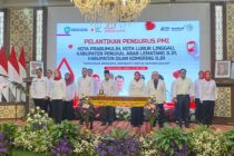 Hj Linda Arlan Ketua TP PKK Kota Prabumulih ikuti Pelantikan Dewan Kehormatan dan Pengurus PMI Kabupaten/Kota Masa Bakti 2026–2031
