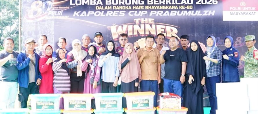 Meriahkan HUT Bhayangkara Ke-80, Pemkot Prabumulih Hadiri Lomba Burung Berkicau dan Polres Berbagi