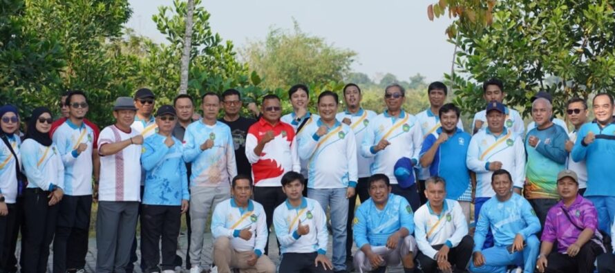 Senam Pagi Bersama Masyarakat Perkuat Kebersamaan Dan Budaya Hidup Sehat Di Kota Prabumulih