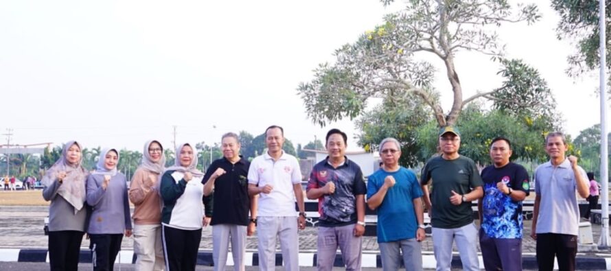 Senam Bersama ASN, Pemkot Prabumulih Perkuat Kebugaran Dan Kebersamaan Aparatur