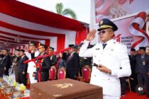 Khidmat Peringatan HUT RI Ke-81, Wali Kota Dan Wakil Wali Kota Prabumulih Hadiri Pengibaran Sang Merah Putih
