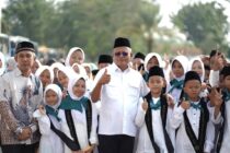 Pelepasan Peserta Tasyakuran Akbar Santri BKPRMI Kota Prabumulih Tahun 2026