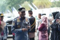 Wi Kota Prabumulih Hadiri Apel Akbar Satlinmas dan Pelantikan Aslinmas Se-Indonesia Di Palembang