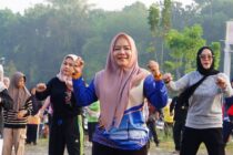 Semarak Senam Pagi Dan Jalan Santai, Pemkot Prabumulih Ajak Masyarakat Hidup Sehat