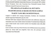 PENGUMUMAN PEMERINTAH KOTA PRABUMULIH