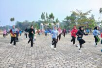 Senam Pagi Bersama Masyarakat, Wujudkan Masyarakat Prabumulih Sehat dan Bugar