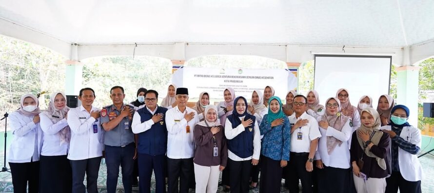 Sosialisasi PT. MBK, Pemeriksaan Kesehatan Gratis dan Pembagian Sembako Di Gelar Di Kecamatan RKT